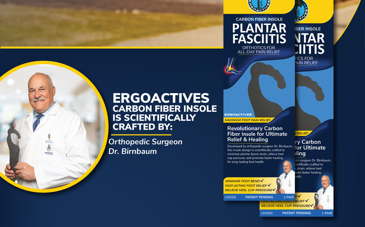 Ergoactives Carbon Fiber Insole (1 Pair-2 Units)