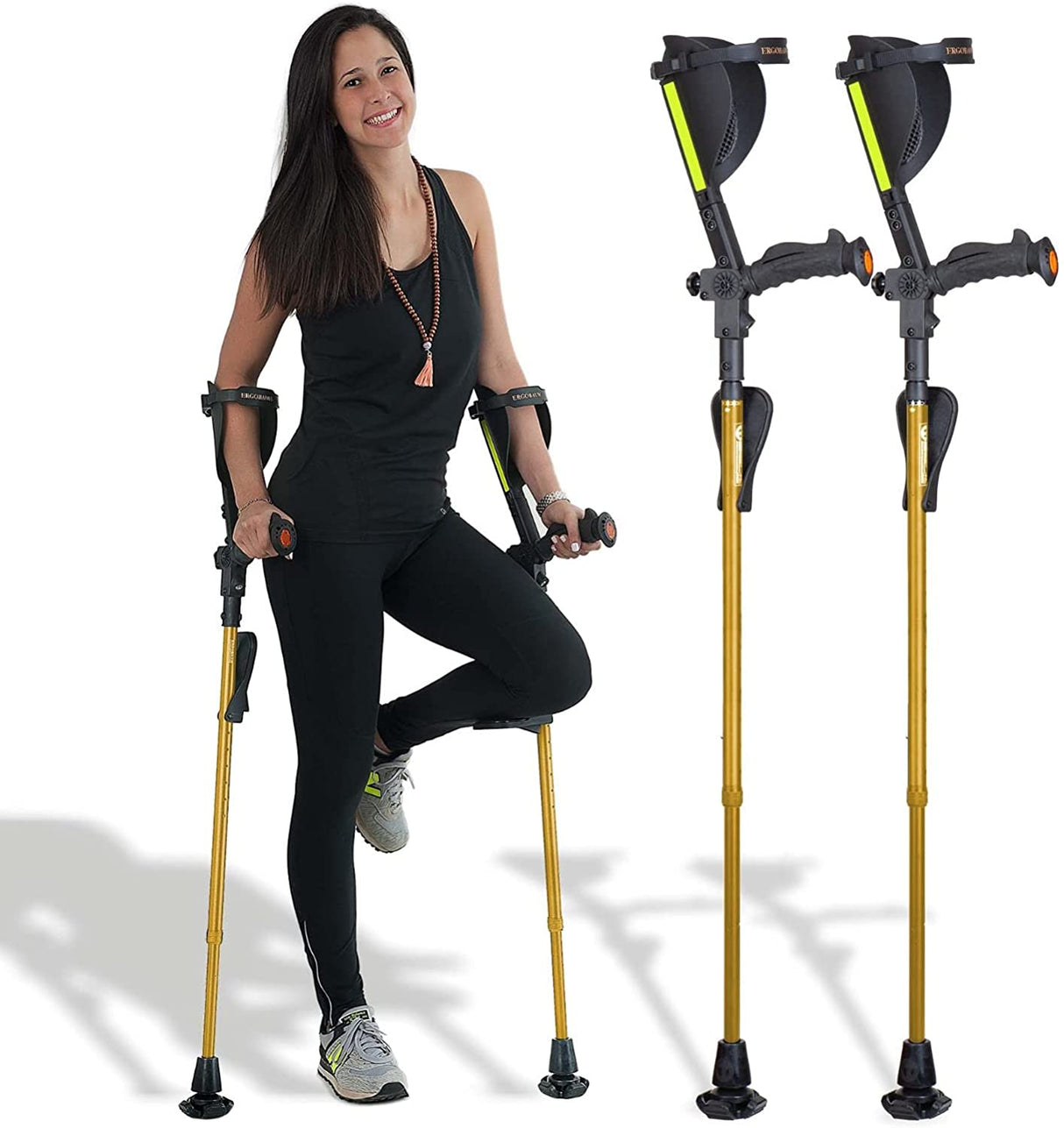 7G Ergobaum Adult Forearm Crutches