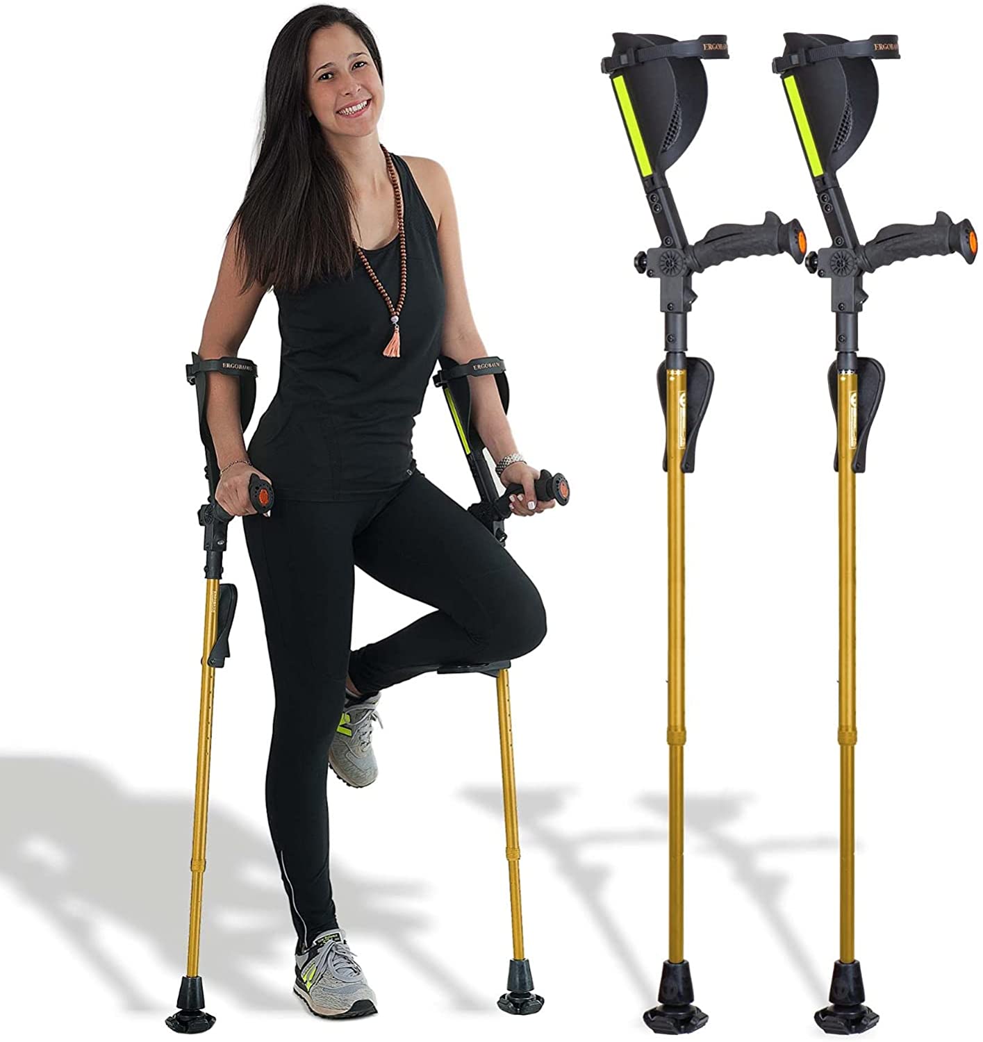 7G Ergobaum Adult Forearm Crutches