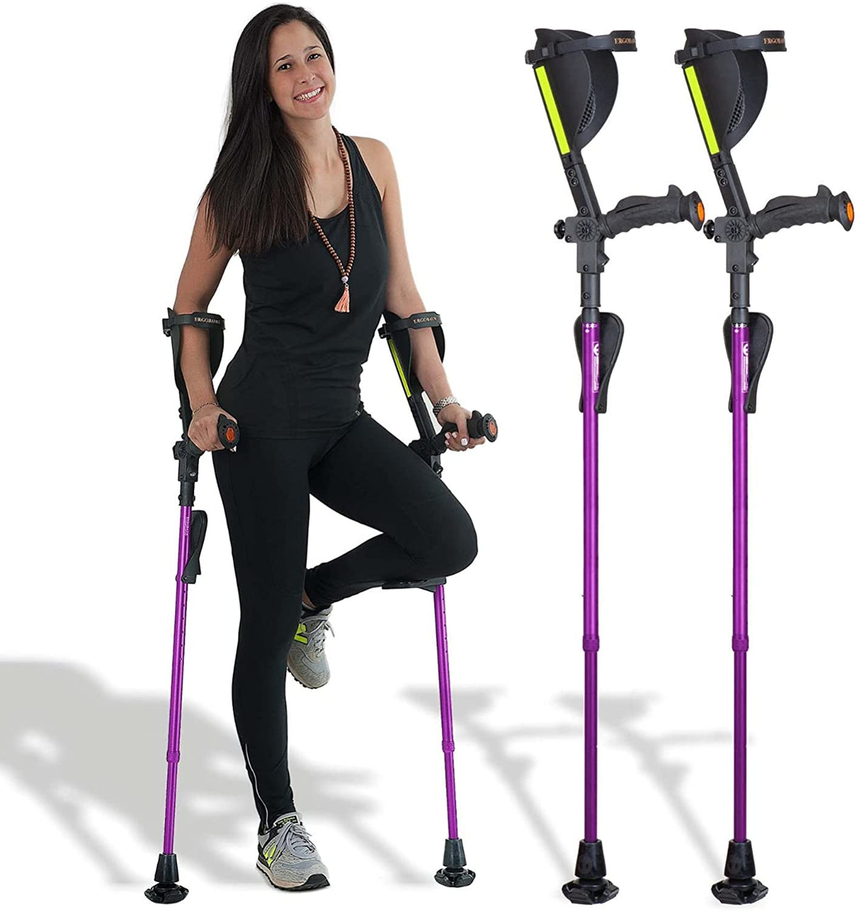 7G Ergobaum Adult Forearm Crutches