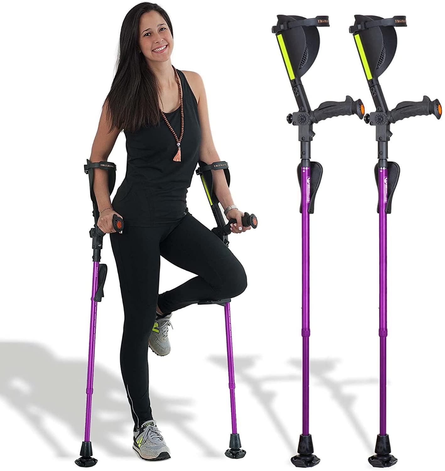 7G Ergobaum Adult Forearm Crutches