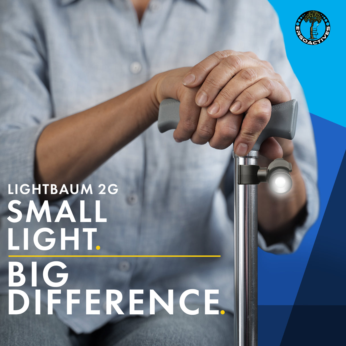 Crutch & Cane Flashlights, LightBaum 2G Brand New Version