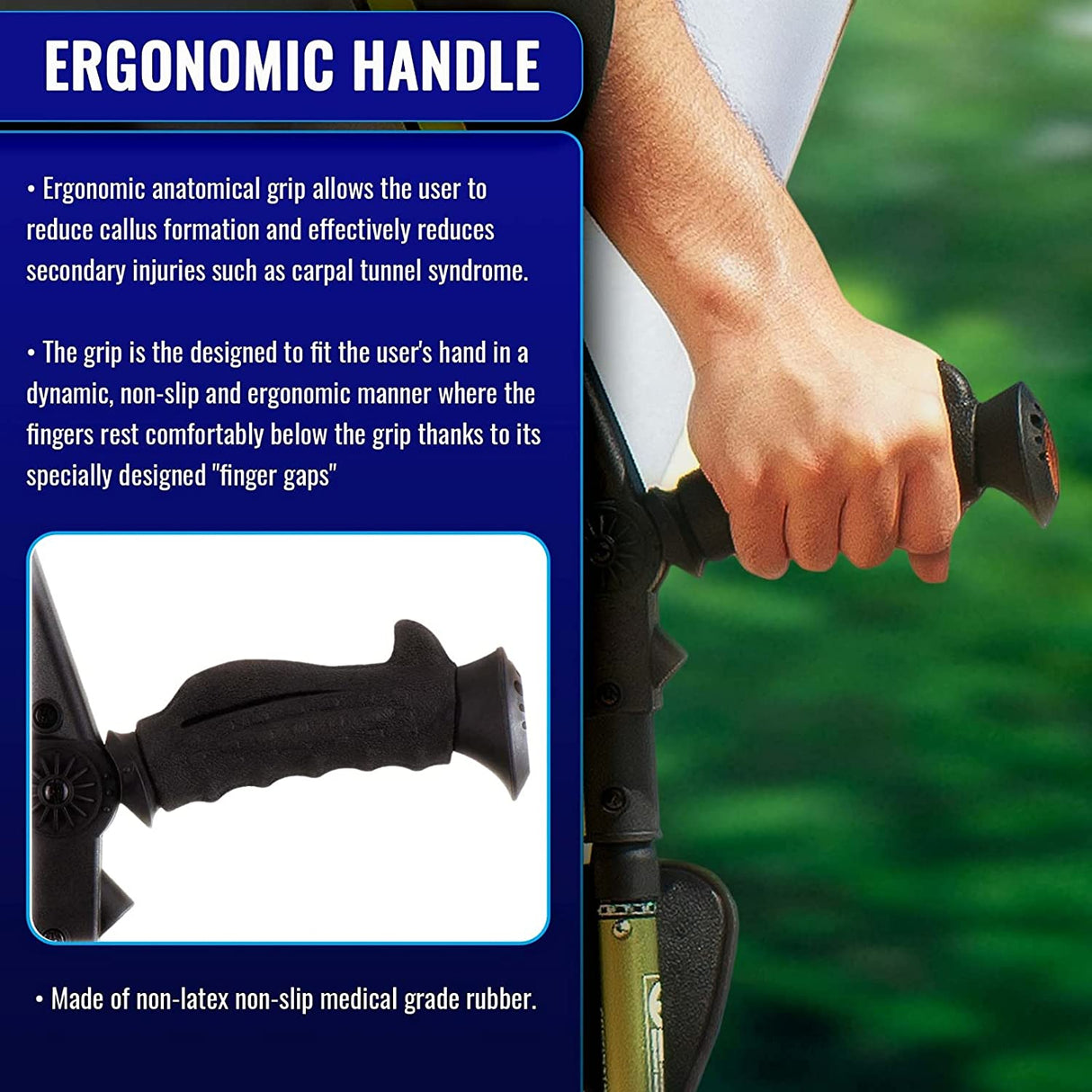 7G Ergobaum Adult Forearm Crutches