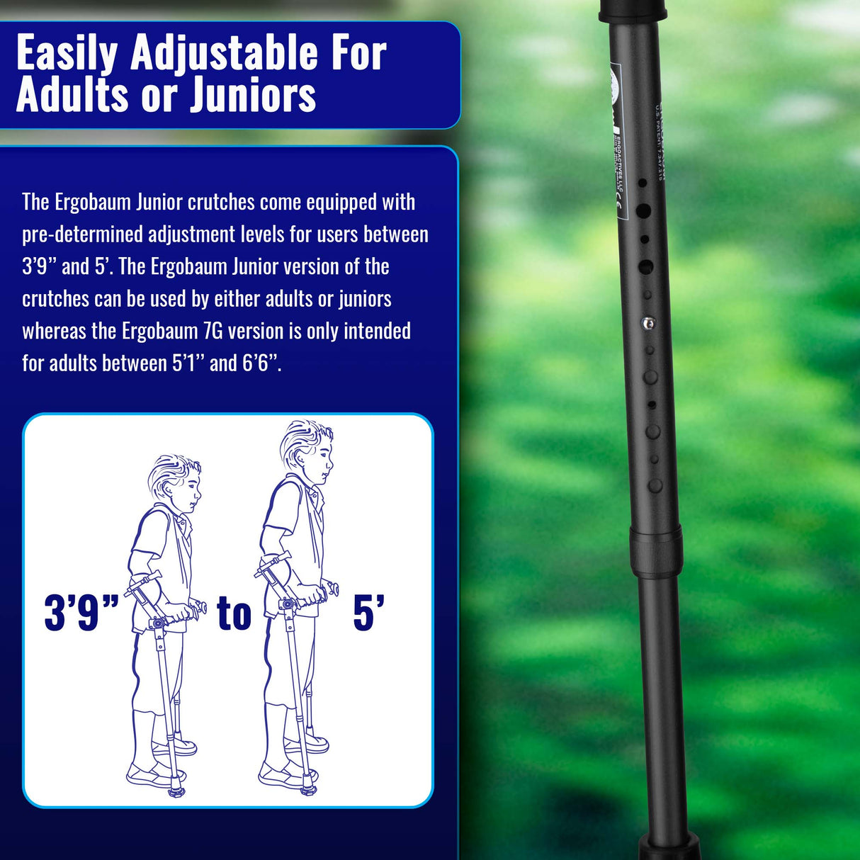Ergobaum Junior Forearm Crutches