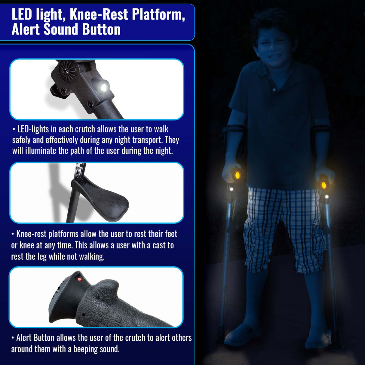 Ergobaum Junior Forearm Crutches