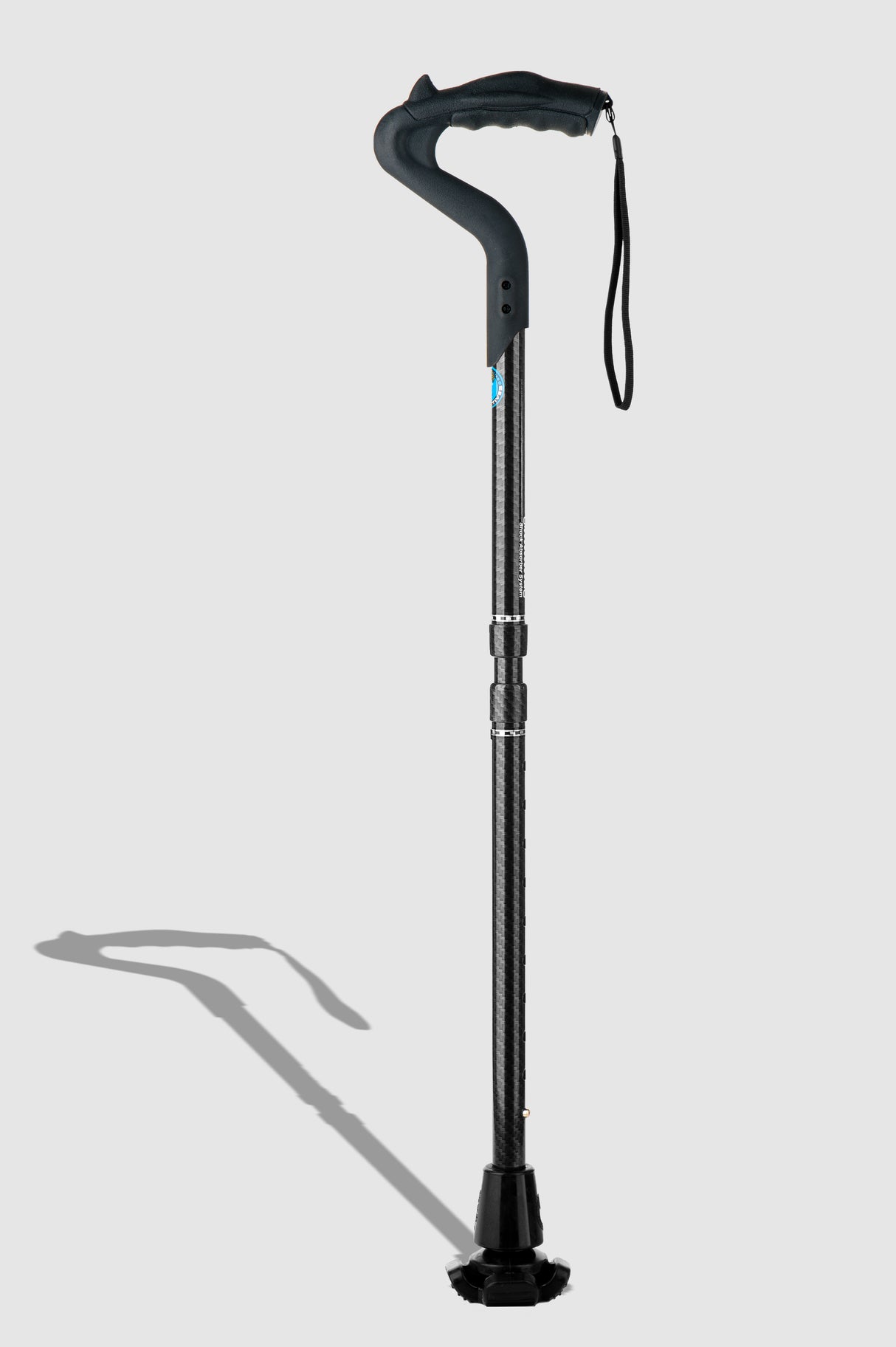 Ergocane 2G Real Carbon Fiber, Black Python