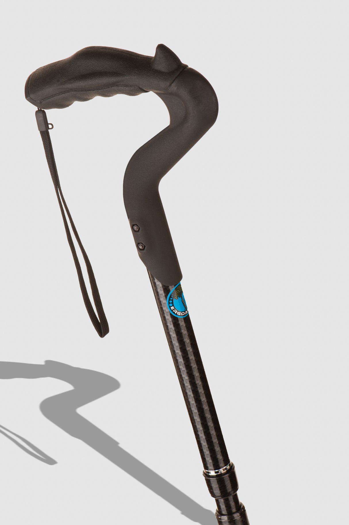 Ergocane 2G Real Carbon Fiber, Black Python