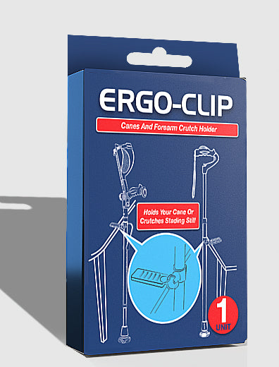Ergo-Clip- Crutch & Cane Surface Grip & Holder Device