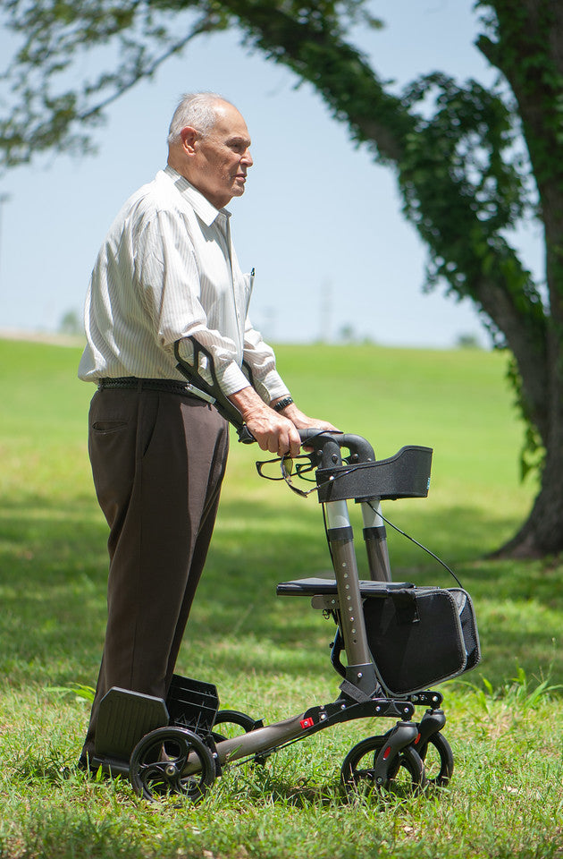 Roller-Go Double Foldable Walker With Forearm Support