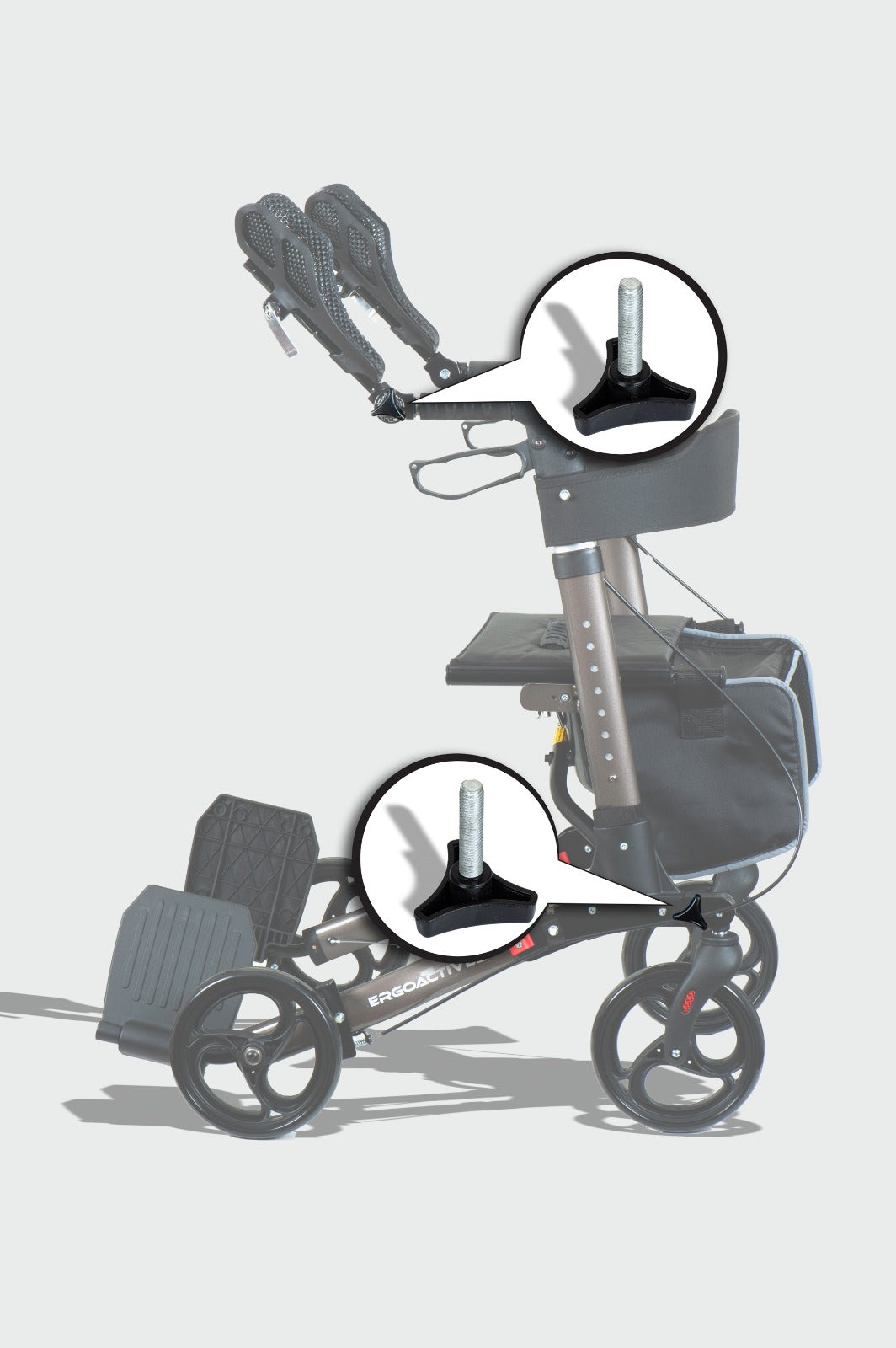 Roller-Go Locking Knobs Replacement (Armrests and Front Wheels)