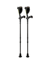 Ergobaum XG Black Mamba Ultralight Carbon Fiber Forearm Crutches