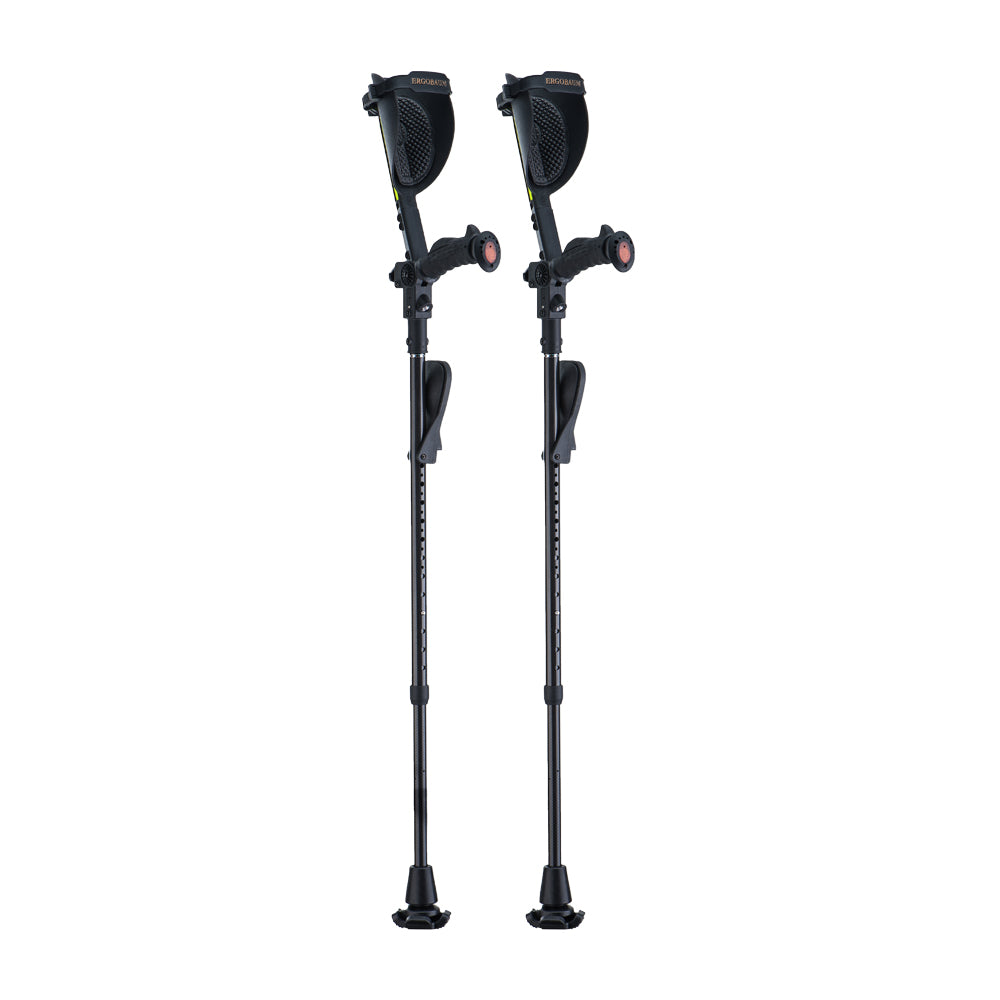 Ergobaum Carbon Fiber Black Mamba Adult Crutch – Ergoactives