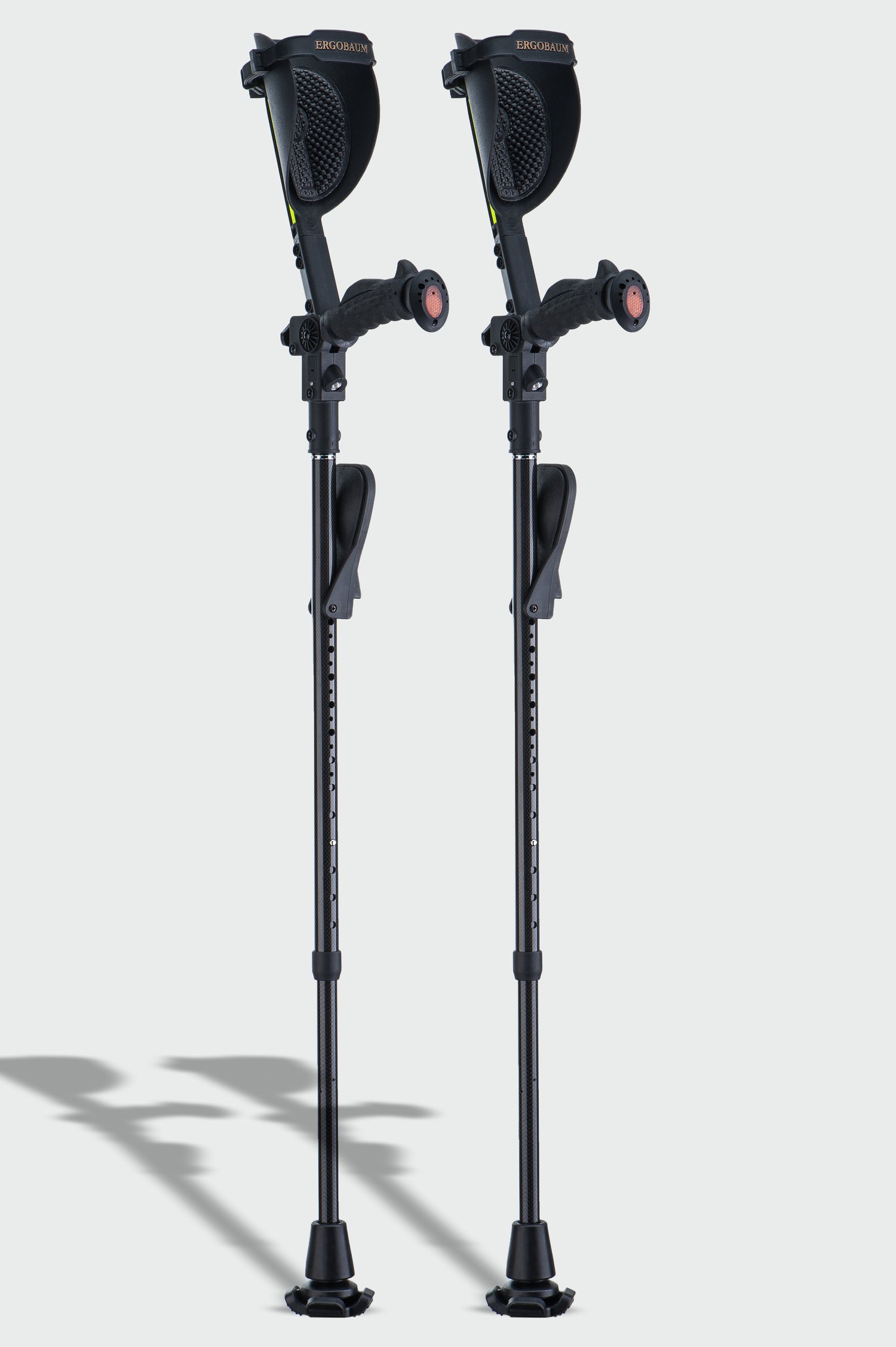 Ergobaum Carbon Fiber Black Mamba Adult Crutch