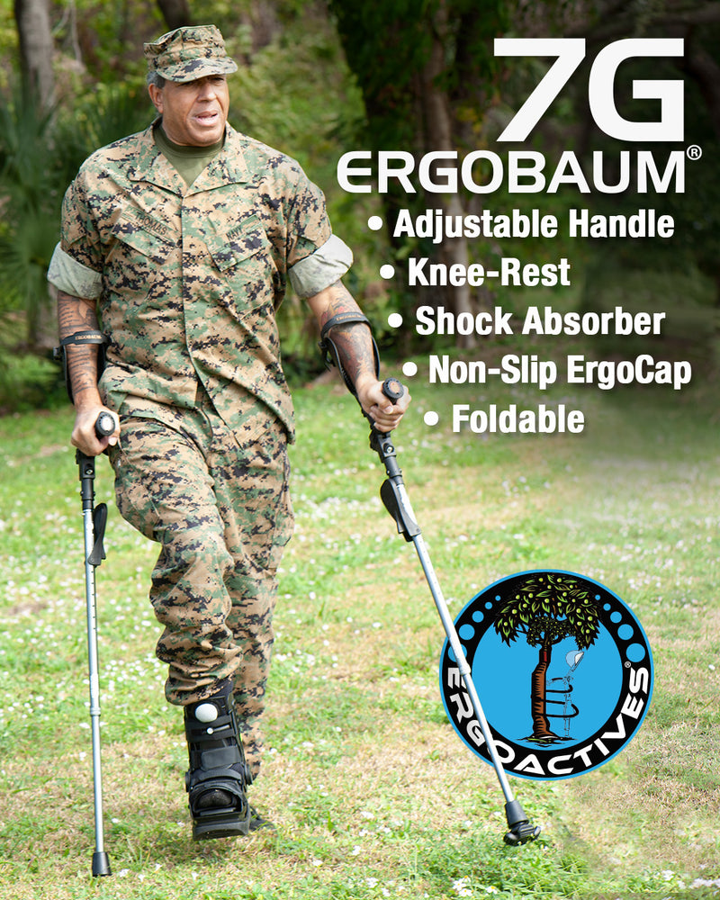 7G Ergobaum Adult Forearm Crutches (Pair)
