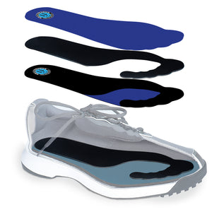 Ergo Carbon Fiber Insole Plus Edition (1 Unit), Rigid with Padding for Men and Women (Sizes M 9-12 and W 7-9)