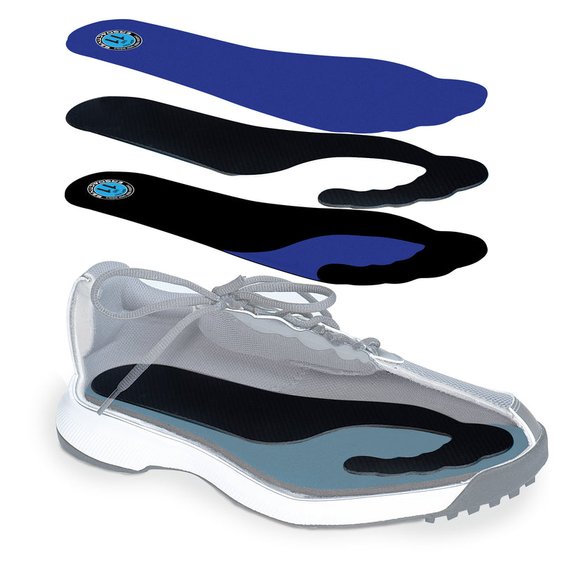 Ergo Carbon Fiber Insole Plus Edition (1 Unit), Rigid with Padding for Men and Women (Sizes M 9-12 and W 7-9)